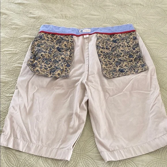 J. Crew Men's Tan Flat Front Shorts - Picture 6 of 10